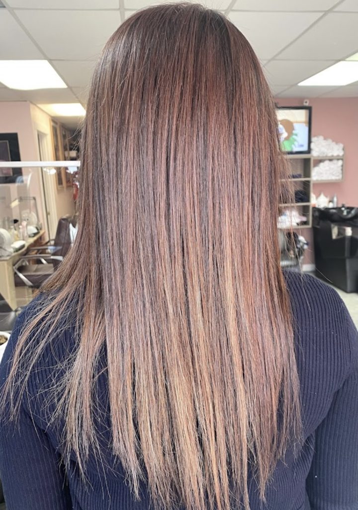 Finished hair colour and cut by the stylists at Lotus Hair salon in Edmonton — gallery photo 4 of 22
