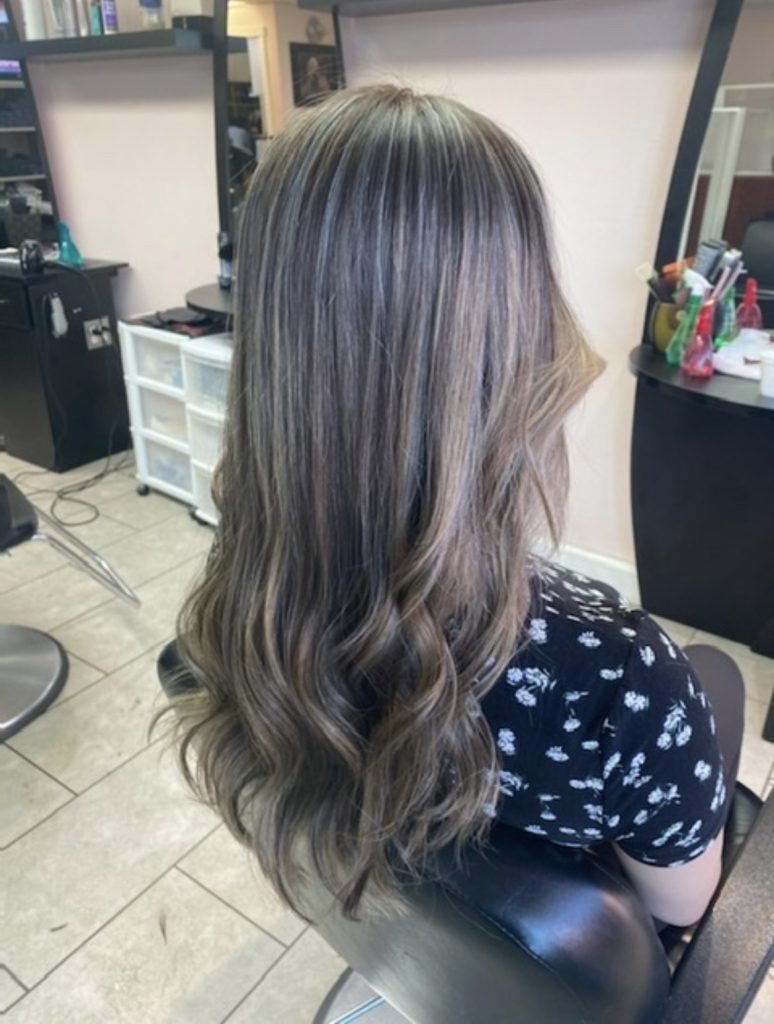 Finished hair colour and cut by the stylists at Lotus Hair salon in Edmonton — gallery photo 5 of 22