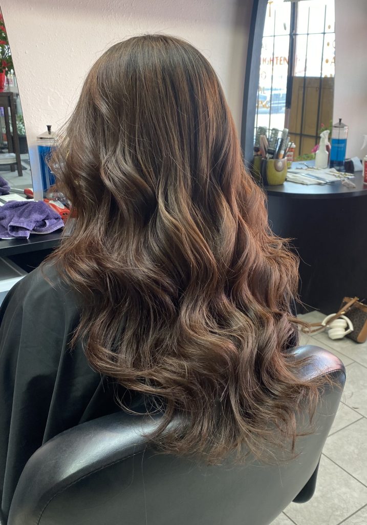 Finished hair colour and cut by the stylists at Lotus Hair salon in Edmonton — gallery photo 17 of 22