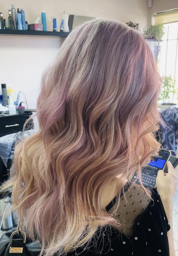 Finished hair colour and cut by the stylists at Lotus Hair salon in Edmonton — gallery photo 8 of 22