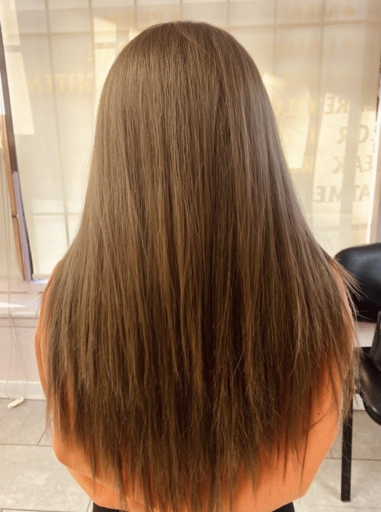 Finished hair colour and cut by the stylists at Lotus Hair salon in Edmonton — gallery photo 11 of 22