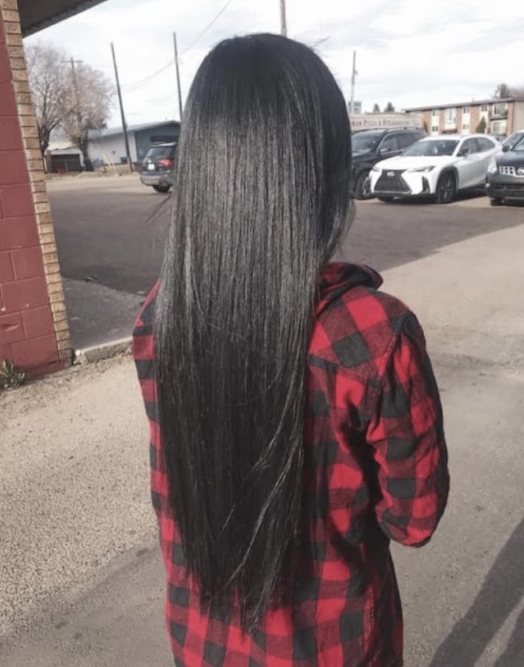 Finished hair colour and cut by the stylists at Lotus Hair salon in Edmonton — gallery photo 2 of 22
