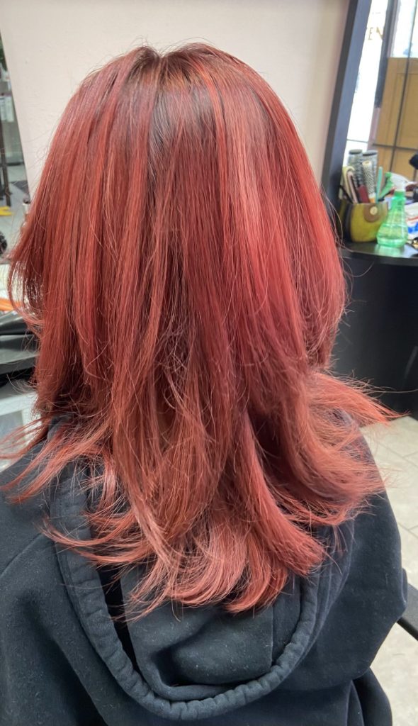 Finished hair colour and cut by the stylists at Lotus Hair salon in Edmonton — gallery photo 15 of 22